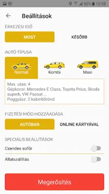 Főnix Taxi Debrecen android App screenshot 9