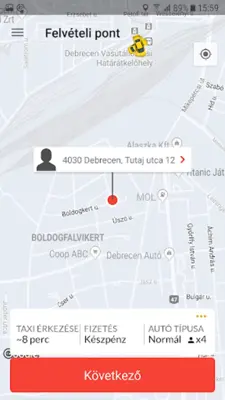 Főnix Taxi Debrecen android App screenshot 8